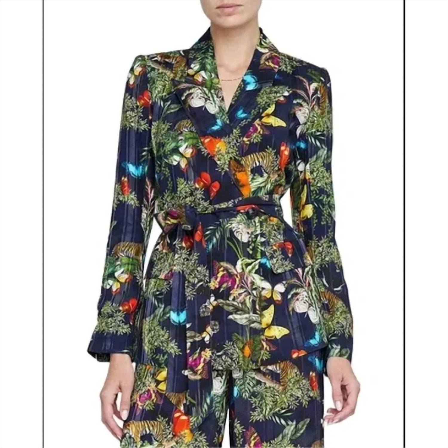 New L'agence Jordana Wrap Jacket In Black